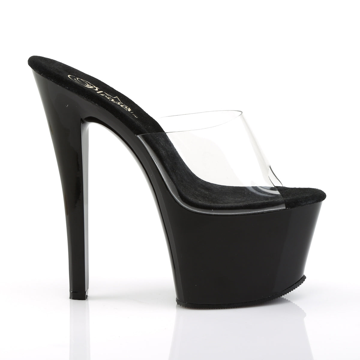 Pleaser Womens Sandals SKY-301 Clr/Blk