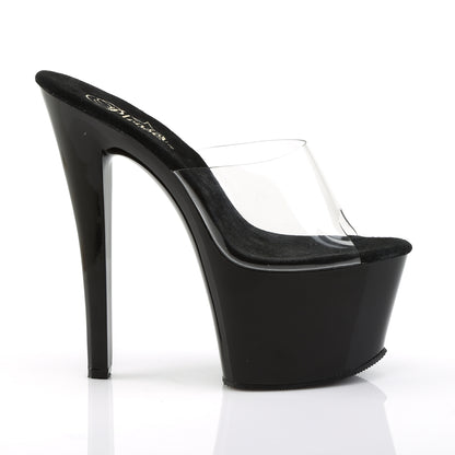 Pleaser Womens Sandals SKY-301 Clr/Blk