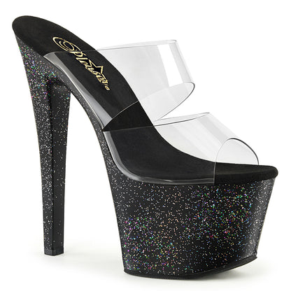 Pleaser Womens Sandals SKY-302MG Clr/Blk