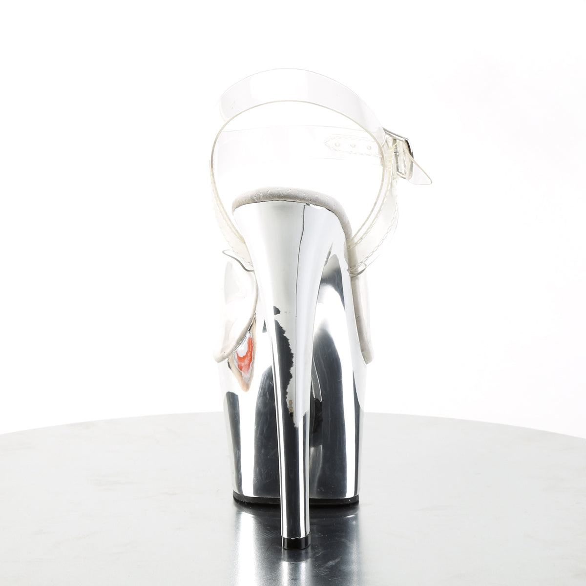Pleaser Sandali da donna SKY-308 CLR / SLV Chrome