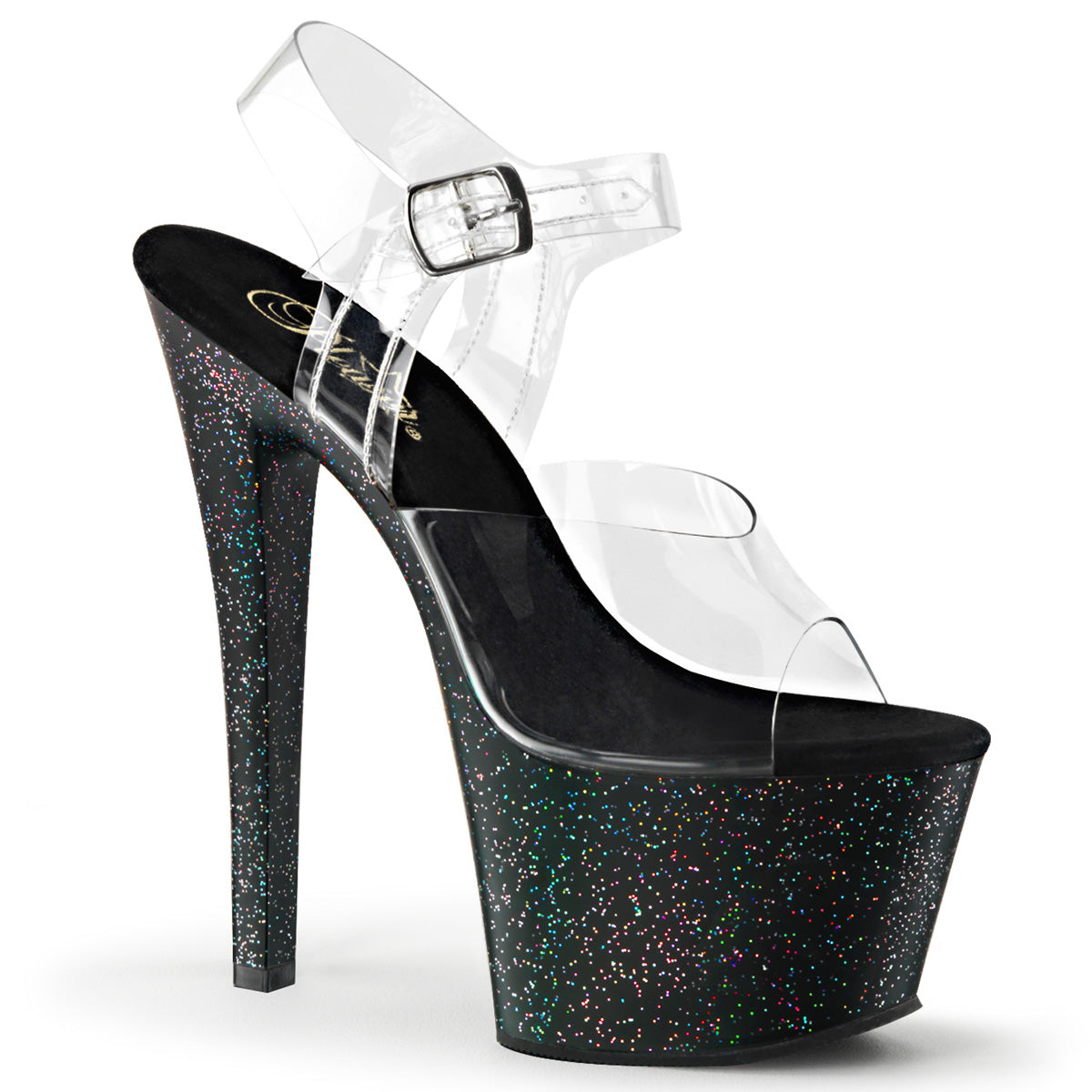 Pleaser Sandali da donna SKY-308mg CLR / BLK