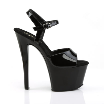 Pleaser Sandali da donna SKY-309 BLK PAT / BLK