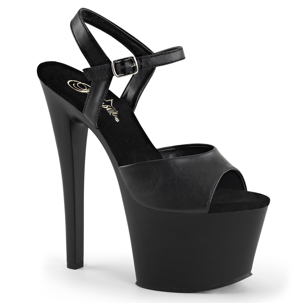 Pleaser Sandali da donna SKY-309 BLK in ecopelle / BLK opaco