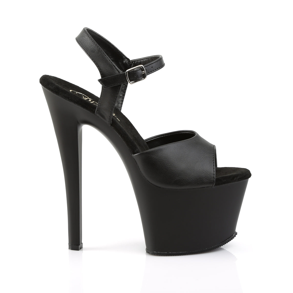 Pleaser Sandali da donna SKY-309 BLK in ecopelle / BLK opaco