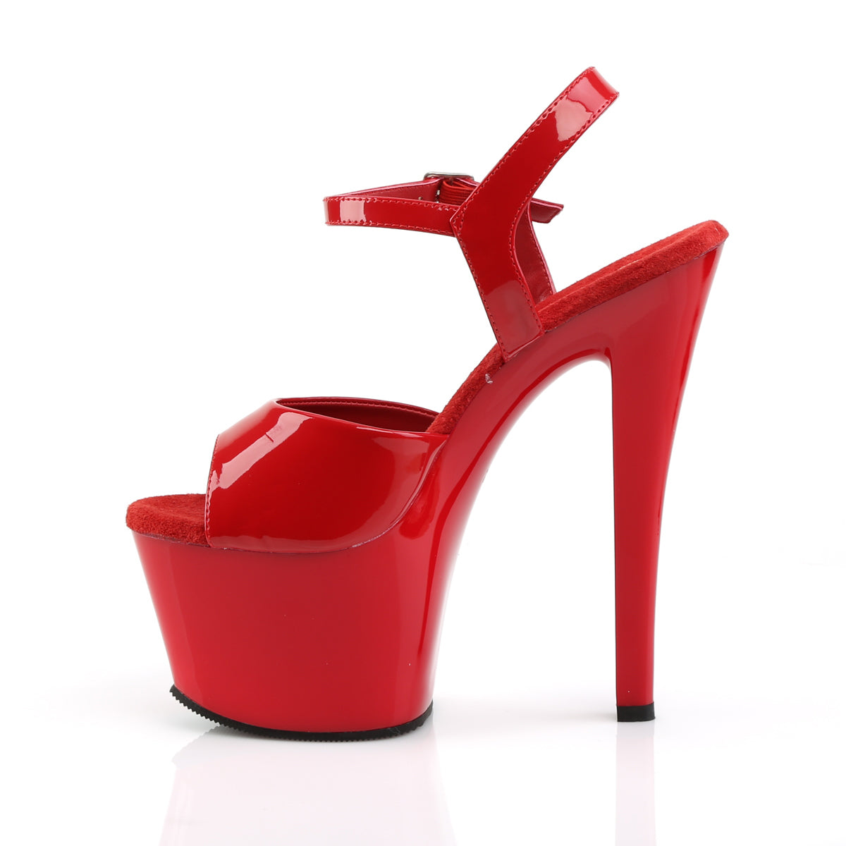 Pleaser Sandali da donna SKY-309 Pat / Rosso rosso / rosso