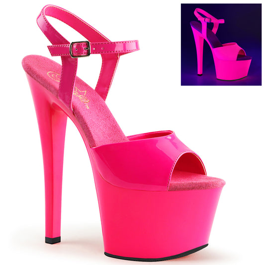Pleaser Sandali da donna SKY-309UV neon h. rosa / h. Rosa