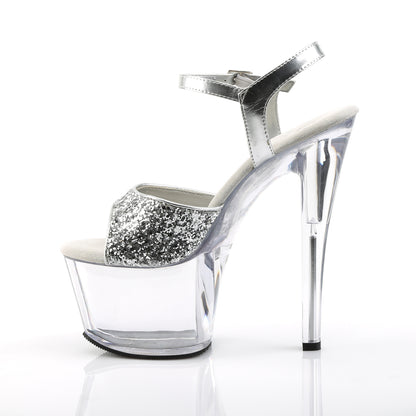 Pleaser Sandali da donna SKY-310 SLV GLTR / CLR