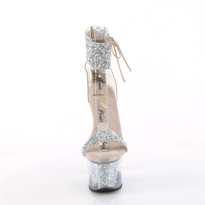 Pleaser   SKY-327RSI Slv Multi RS-Nude/Slv RS