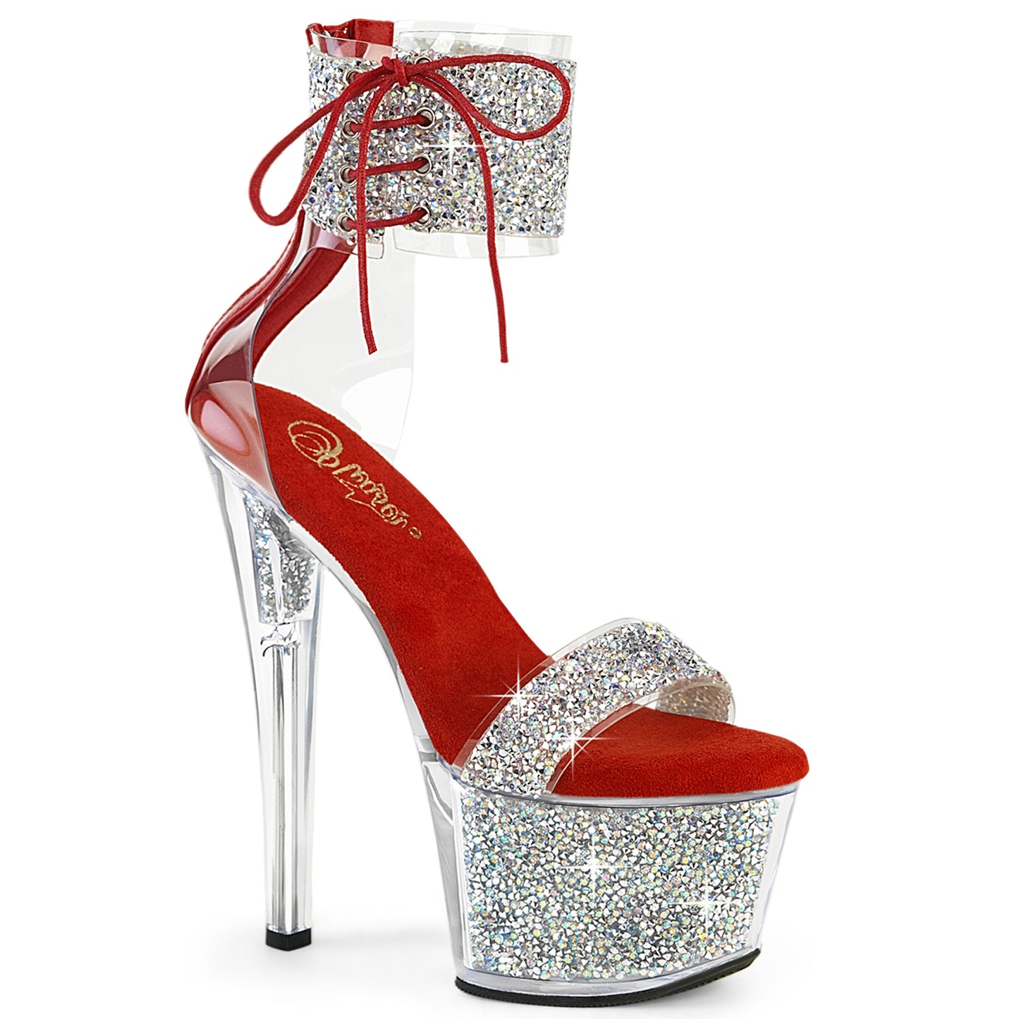 Pleaser   SKY-327RSI SLV Multi-RS-RED/SLV RS