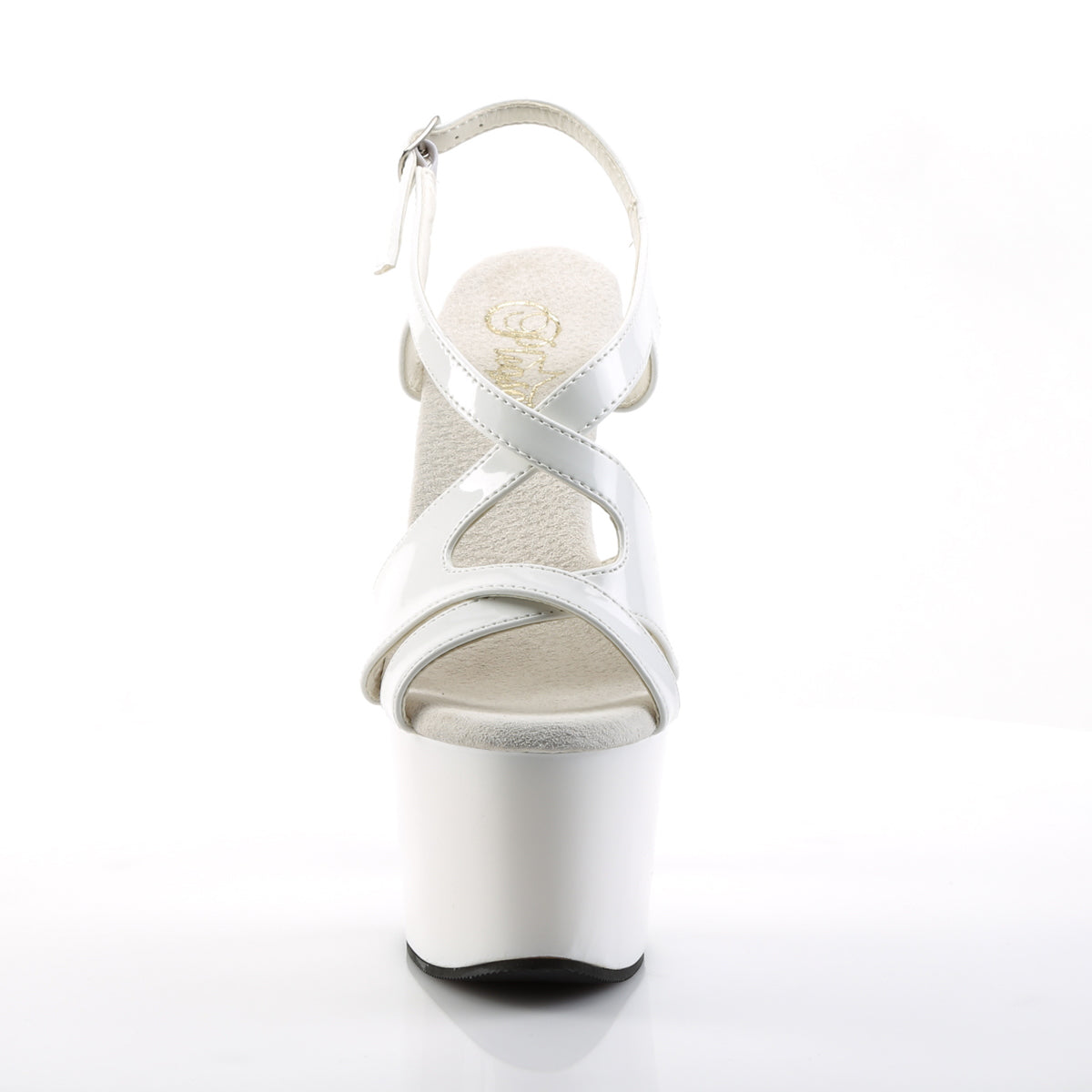 Pleaser Sandali da donna SKY-330 WHT Pat / Wht