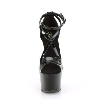 Pleaser Sandali da donna SKY-355 CLR-BLK PAT / BLK