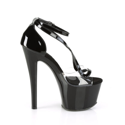 Pleaser Sandali da donna SKY-355 CLR-BLK PAT / BLK