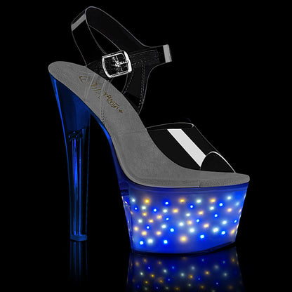 Pleaser Sandali da donna ECHOLITE-708 CLR / Glow Bianco