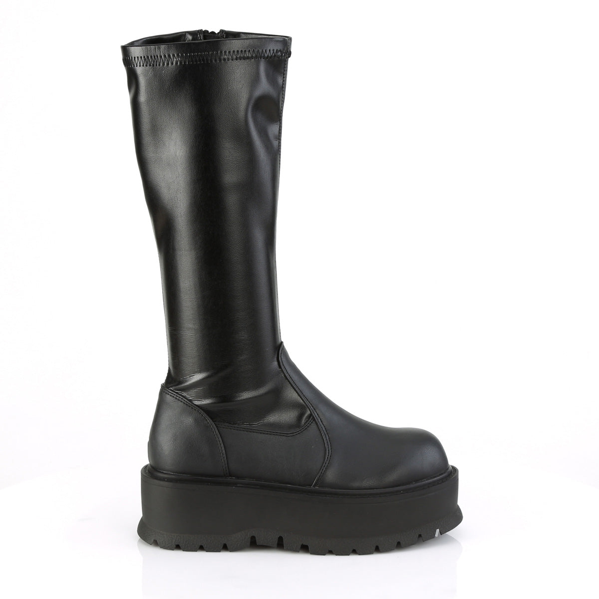 DemoniaCult Womens Boots SLACKER-200 Blk Str Vegan Leather