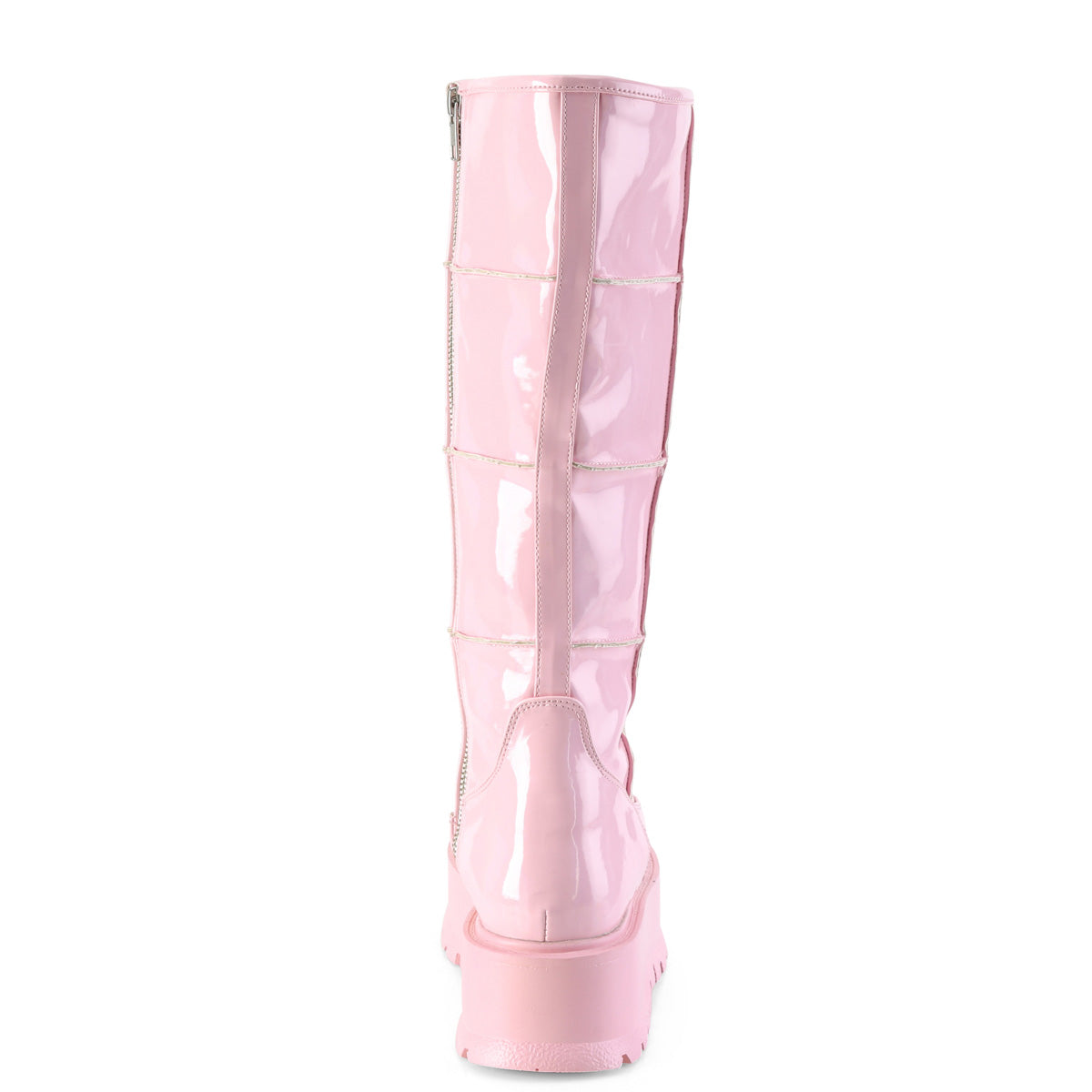 DemoniaCult Stivali da donna SLACKER-230 B. B. Pink Ologram Pat