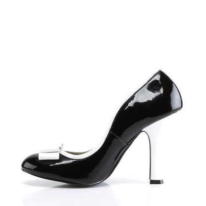 Pin Up Couture Pompe da donna SMITTEN-01 Blk-Wht Pat