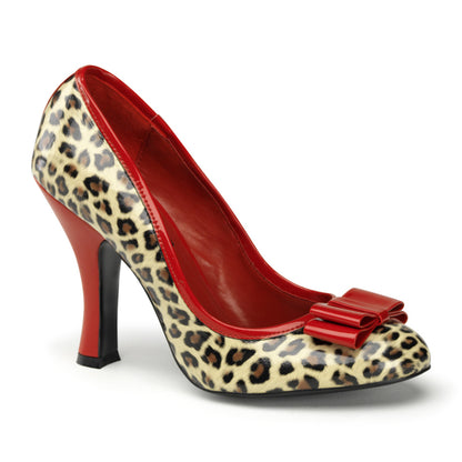 Pin Up Couture Pompe da donna SMITTEN-01 tan pu-rosso pat (ghepardo stampa)
