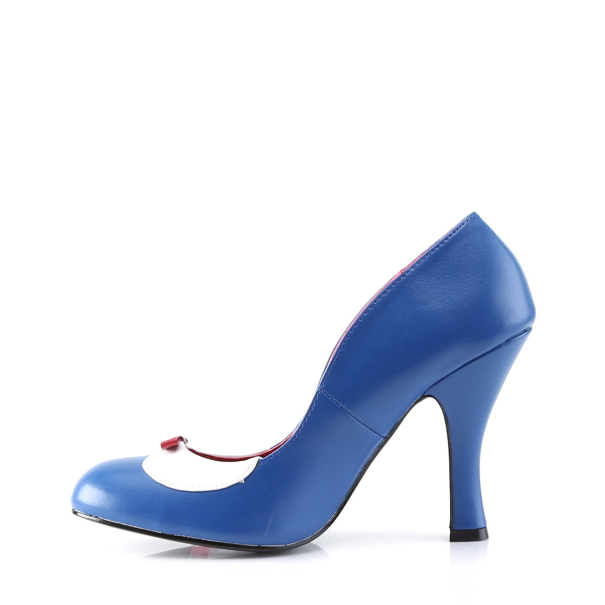 Pin Up Couture Pompe da donna SMITTEN-05 navy blue-wht pu