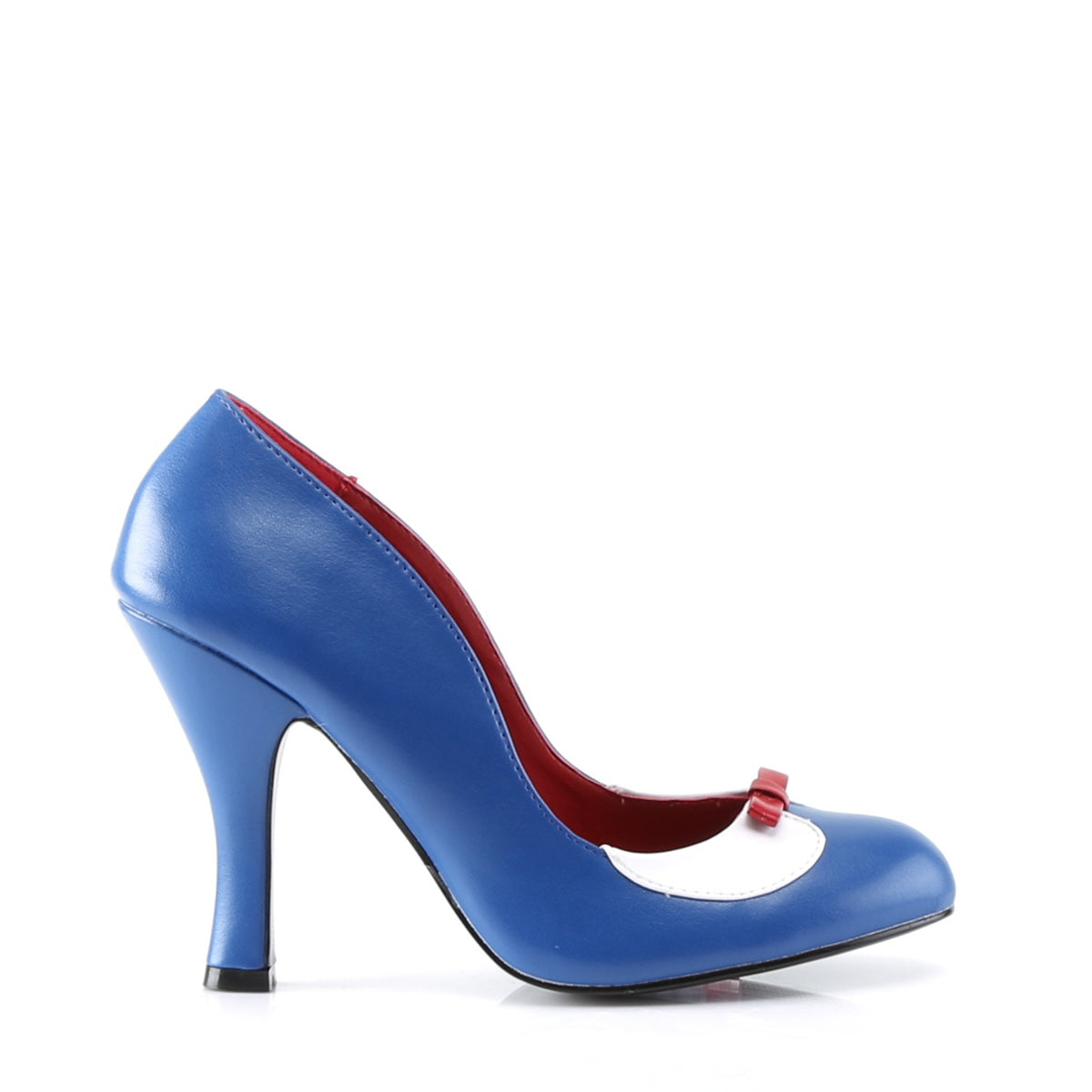 Pin Up Couture Pompe da donna SMITTEN-05 navy blue-wht pu