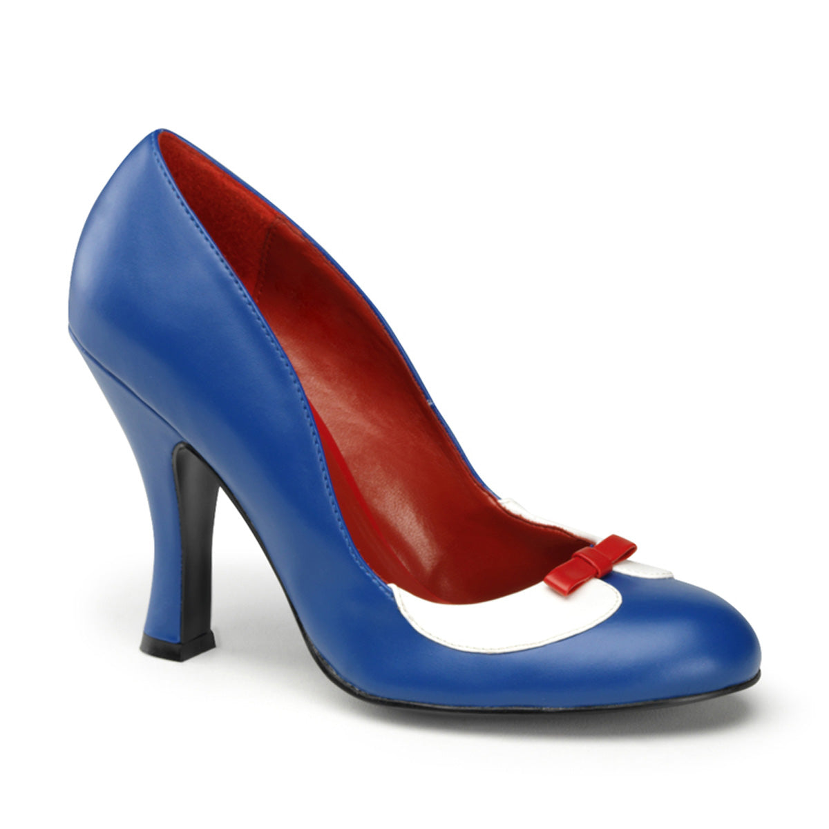 Pin Up Couture Pompe da donna SMITTEN-05 navy blue-wht pu