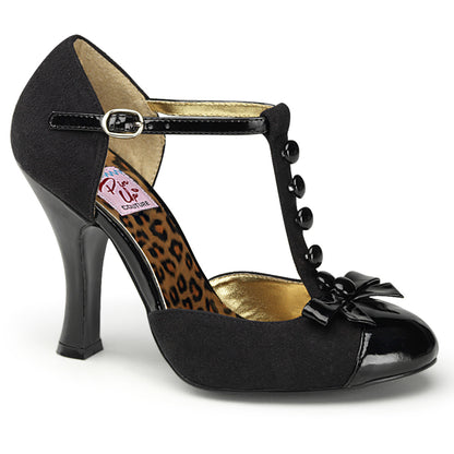 Pin Up Couture Pompe da donna SMITTEN-10 Blk M. Suede-Blk Pat