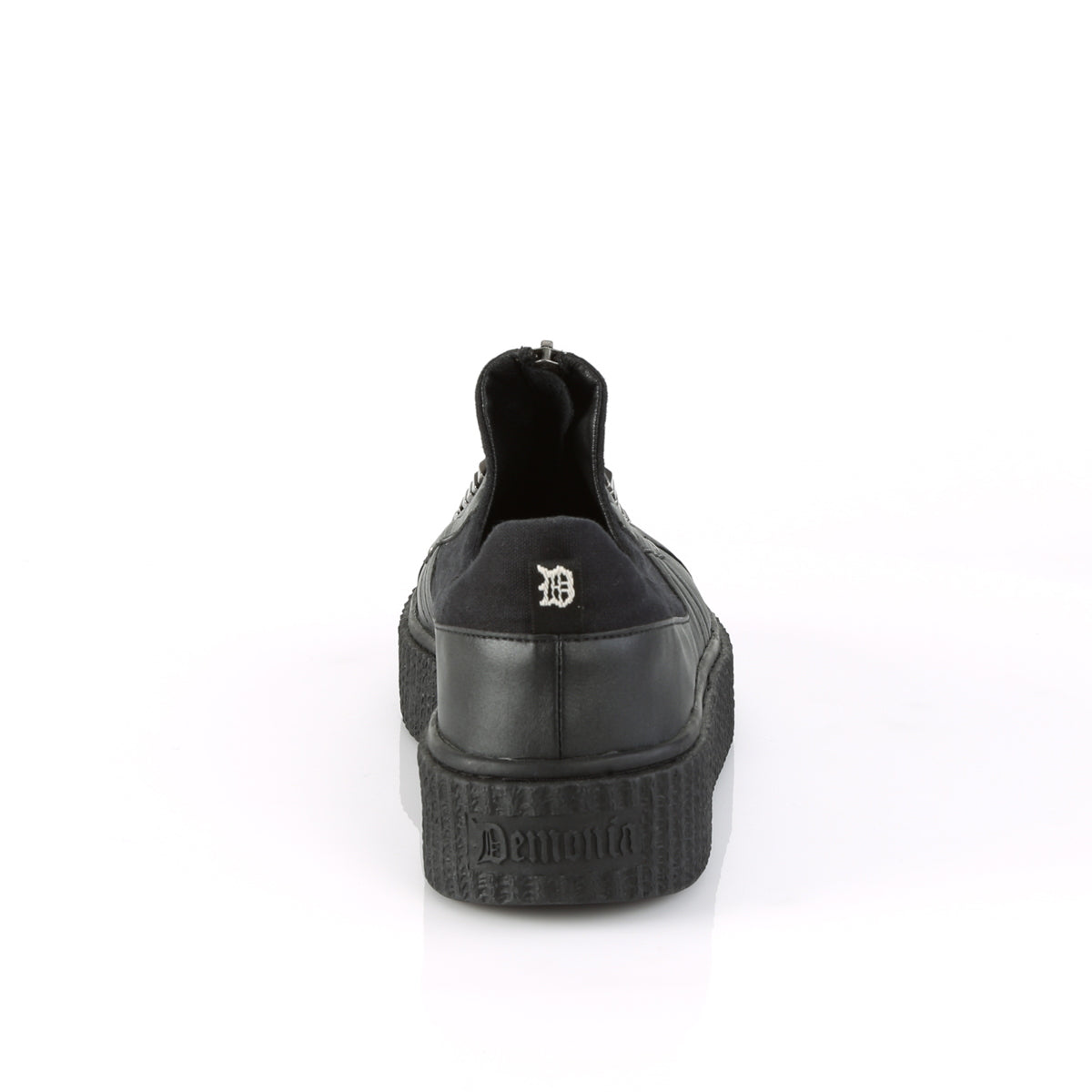DemoniaCult Scarpa bassa maschile SNEEKER-125 BLK CANVAS-BLK PU