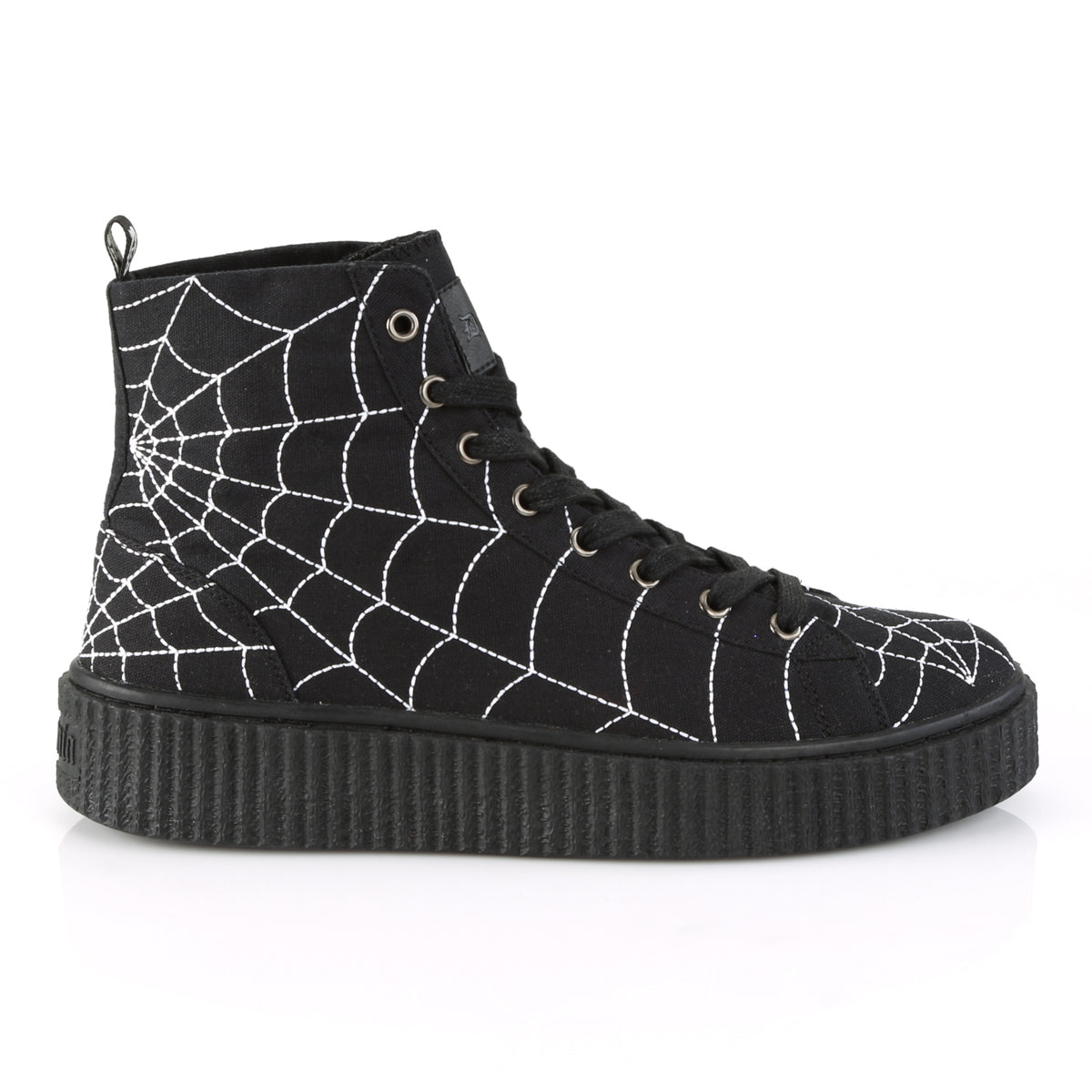 DemoniaCult Stivali alla caviglia da uomo SNEEKER-250 tela blk