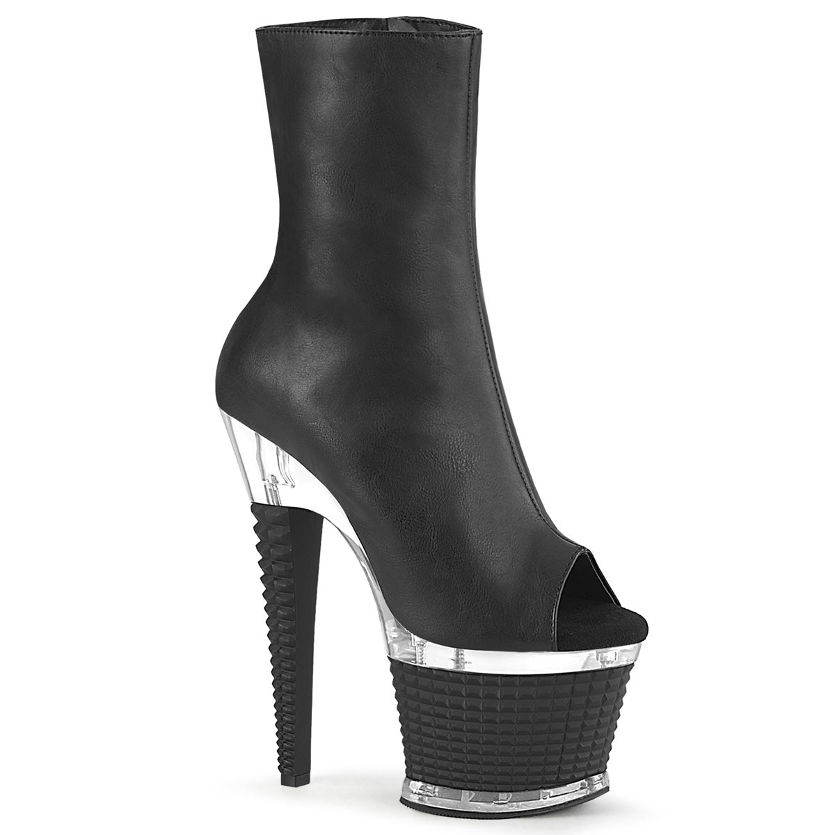 Pleaser  Stivaletti SPECTATOR-1012 BLK in ecopelle / CLR-BLK opaco