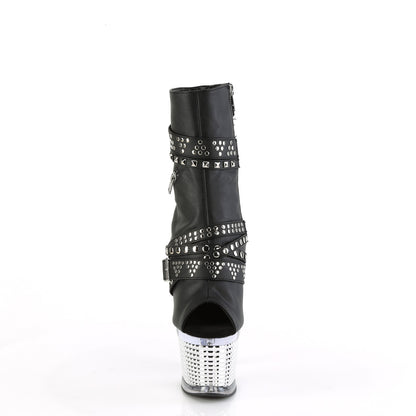 Pleaser  Stivaletti SPECTATOR-1015 BLK Pelle ecopelle / CLR-SLV Chrome
