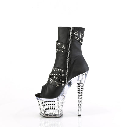 Pleaser  Stivaletti SPECTATOR-1015 BLK Pelle ecopelle / CLR-SLV Chrome