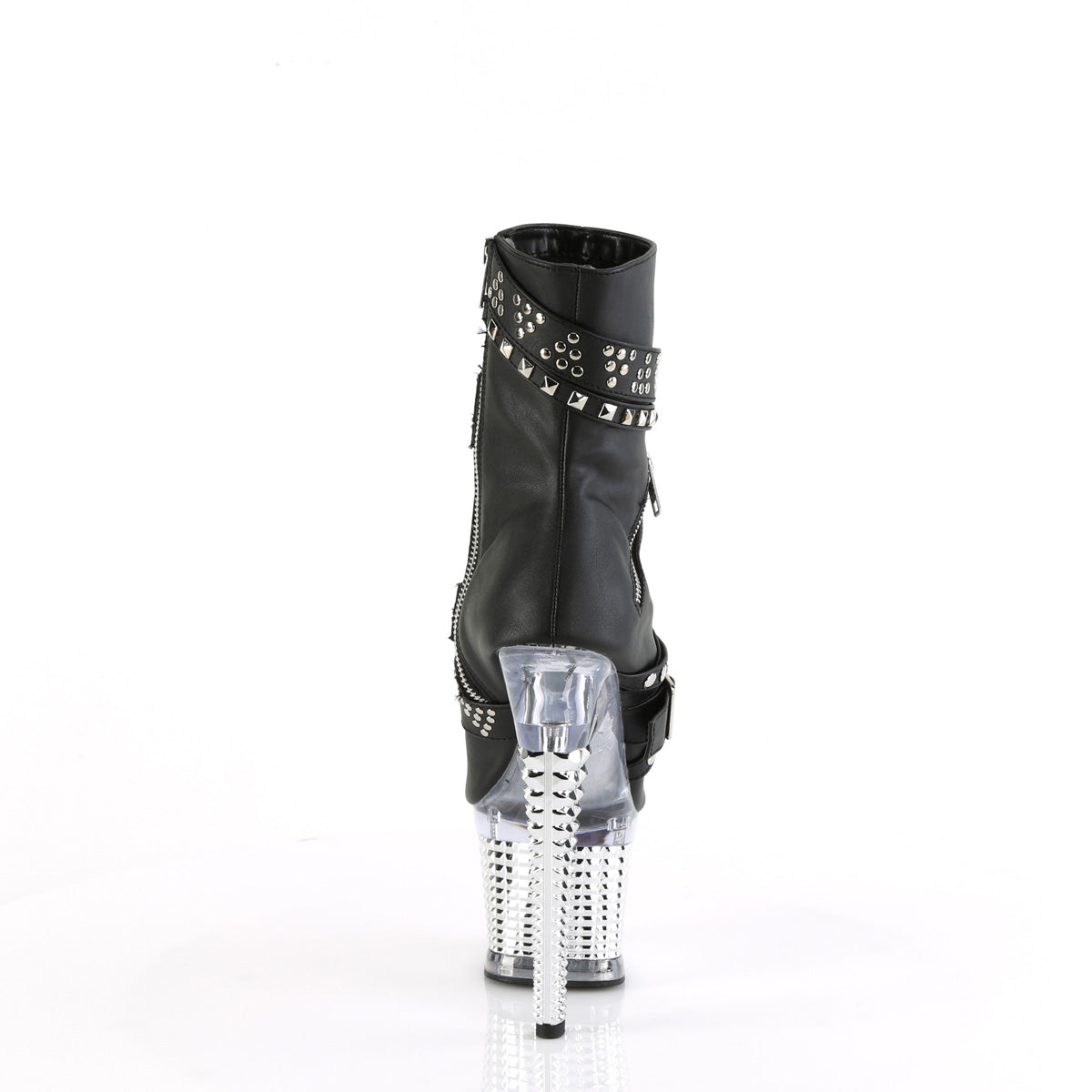Pleaser  Stivaletti SPECTATOR-1015 BLK Pelle ecopelle / CLR-SLV Chrome
