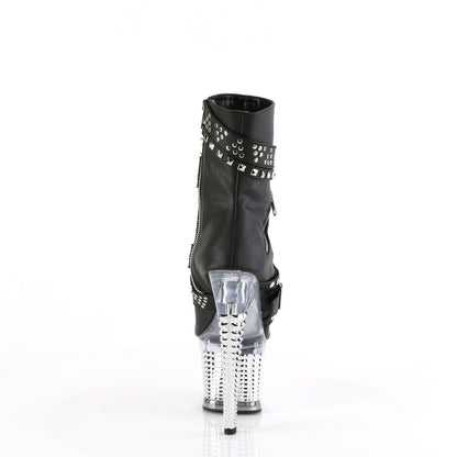 Pleaser  Stivaletti SPECTATOR-1015 BLK Pelle ecopelle / CLR-SLV Chrome
