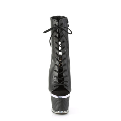 Pleaser  Stivaletti SPECTATOR-1016 BLK in ecopelle / CLR-BLK opaco