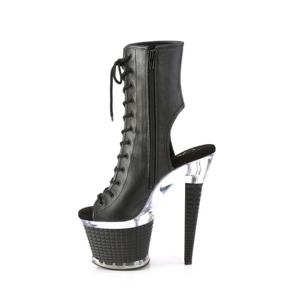Pleaser  Stivaletti SPECTATOR-1016 BLK in ecopelle / CLR-BLK opaco