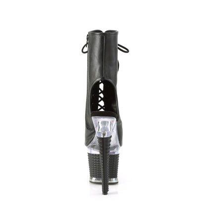 Pleaser  Stivaletti SPECTATOR-1016 BLK in ecopelle / CLR-BLK opaco