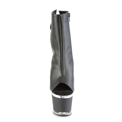 Pleaser  Stivaletti SPECTATOR-1018 BLK in ecopelle / CLR-BLK opaco