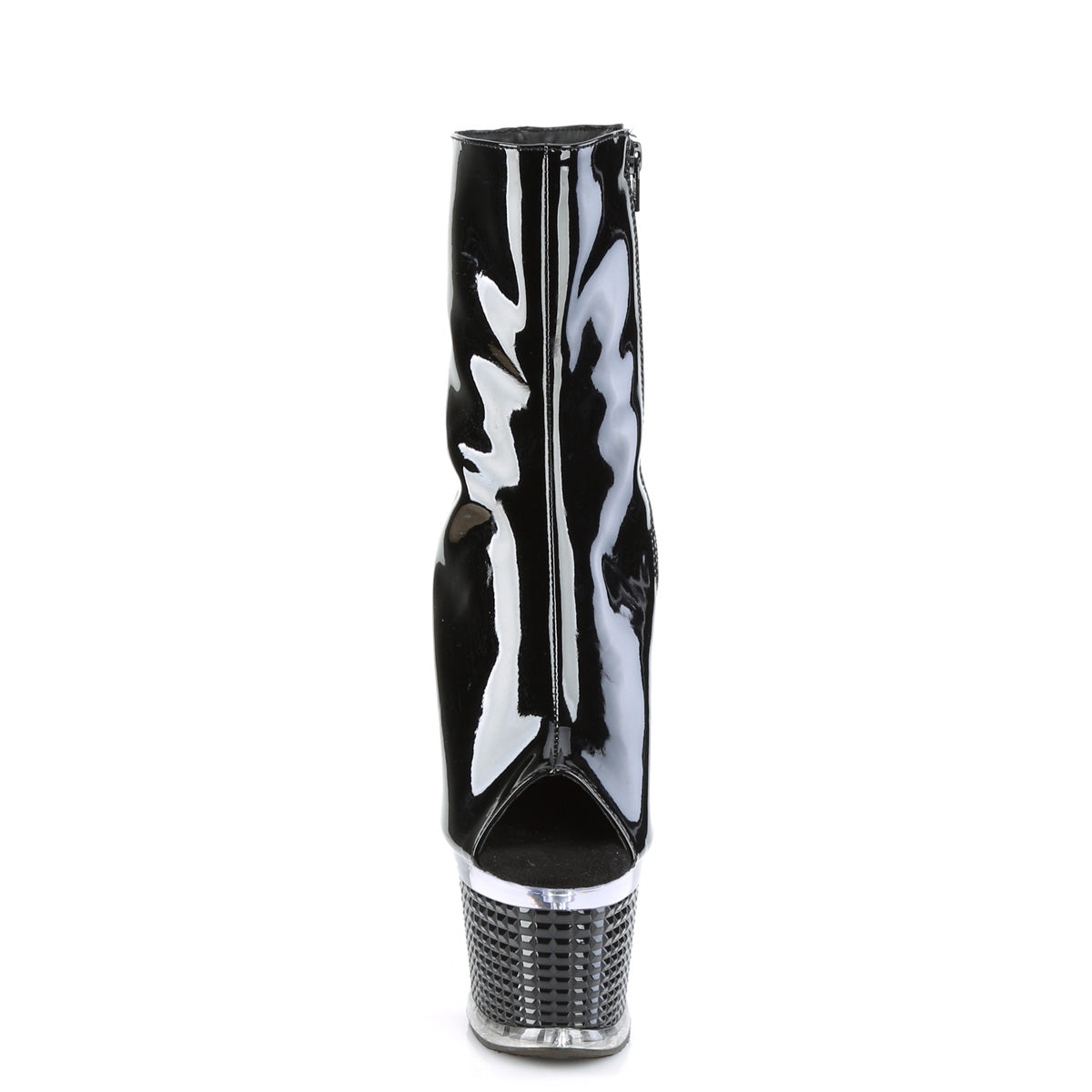 Pleaser  Stivaletti SPECTATOR-1021 BLK PAT / CLR-BLK