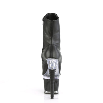 Pleaser  Stivaletti SPECTATOR-1021 BLK in ecopelle / CLR-BLK opaco