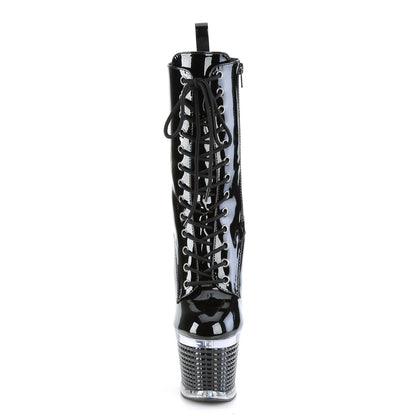 Pleaser  Stivaletti SPECTATOR-1040 BLK PAT / CLR-BLK