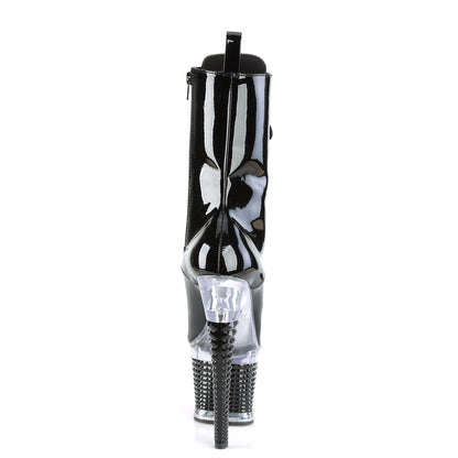 Pleaser  Stivaletti SPECTATOR-1040 BLK PAT / CLR-BLK