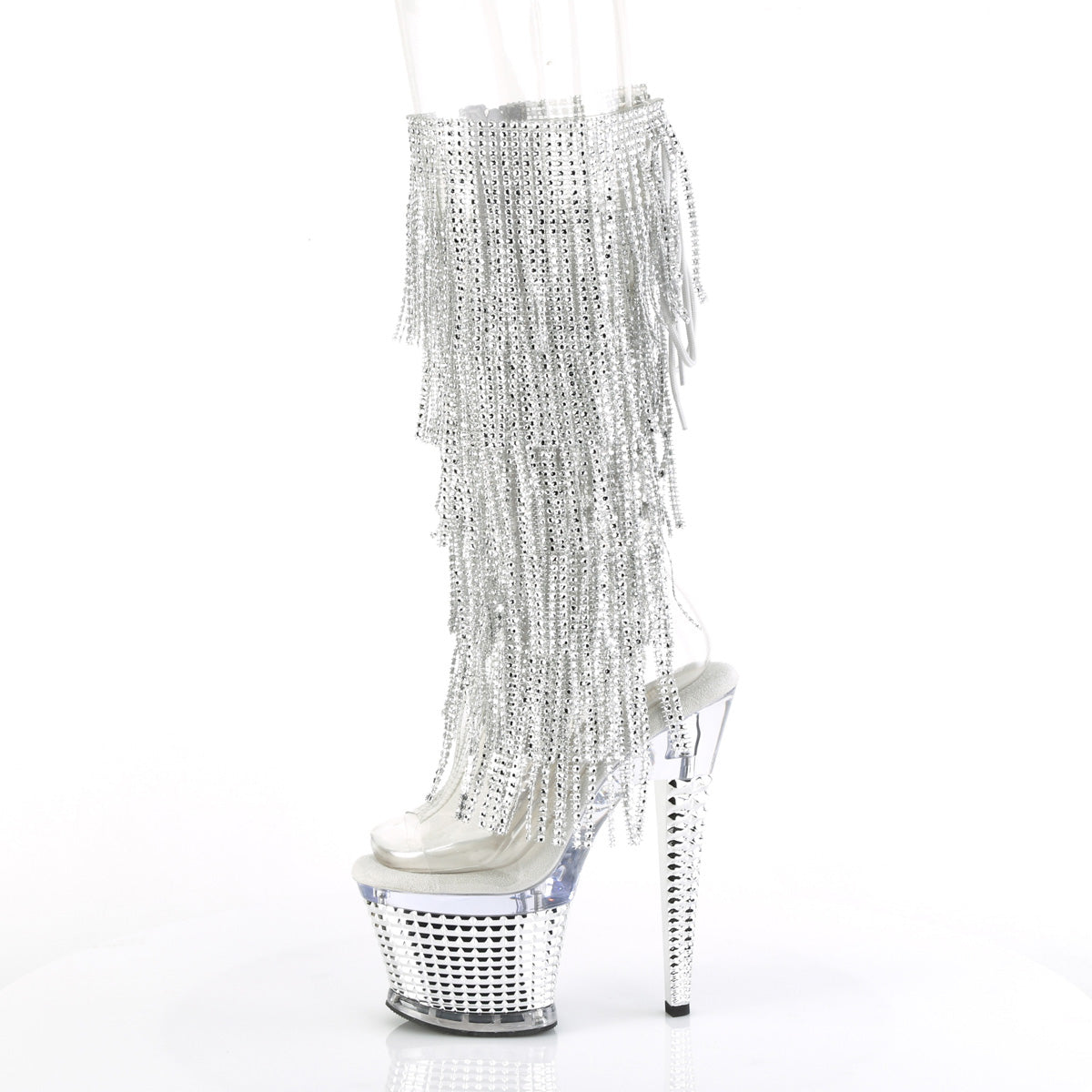 Pleaser  Ankle Boots SPECTATOR-2017RSF Clr-Slv/Clr-Slv Chrome