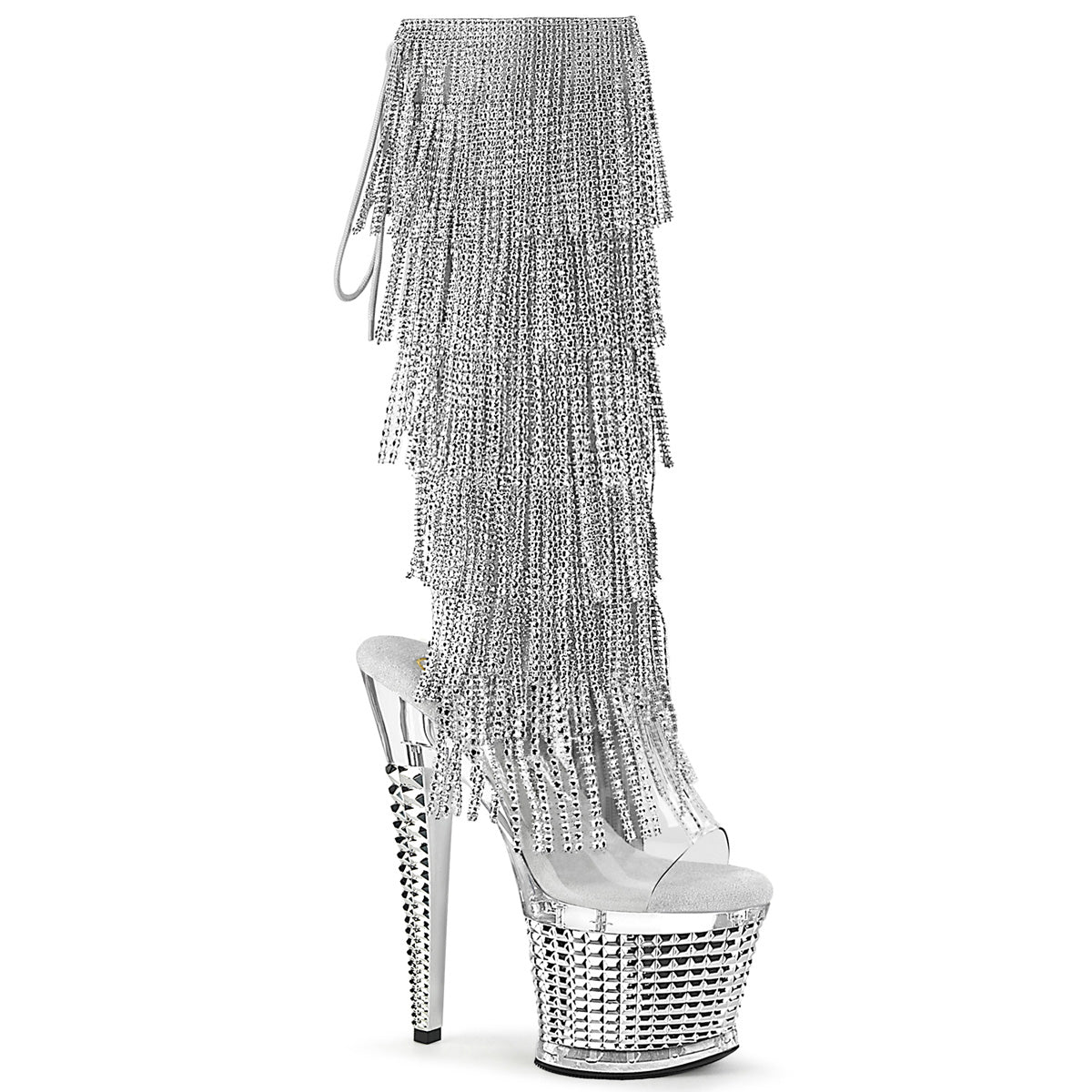 Pleaser  Ankle Boots SPECTATOR-2017RSF Clr-Slv/Clr-Slv Chrome