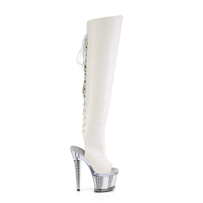 Pleaser  Stivali SPECTATOR-3019 FAUX PELLE / CLR-SLV cromato