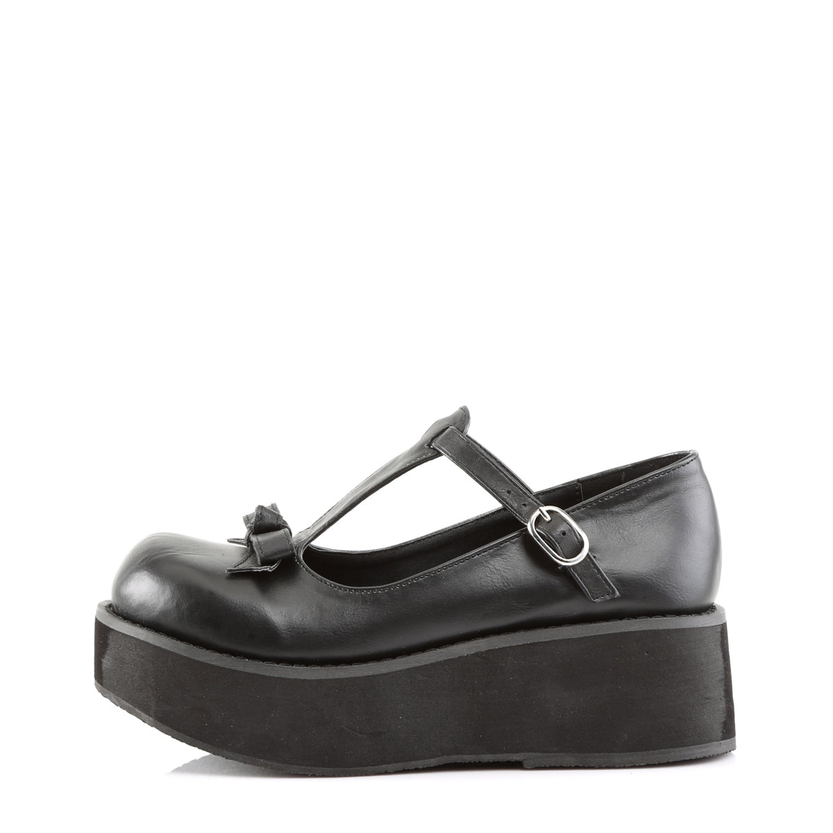 DemoniaCult Womens Pumps SPRITE-03 Blk Vegan Leather