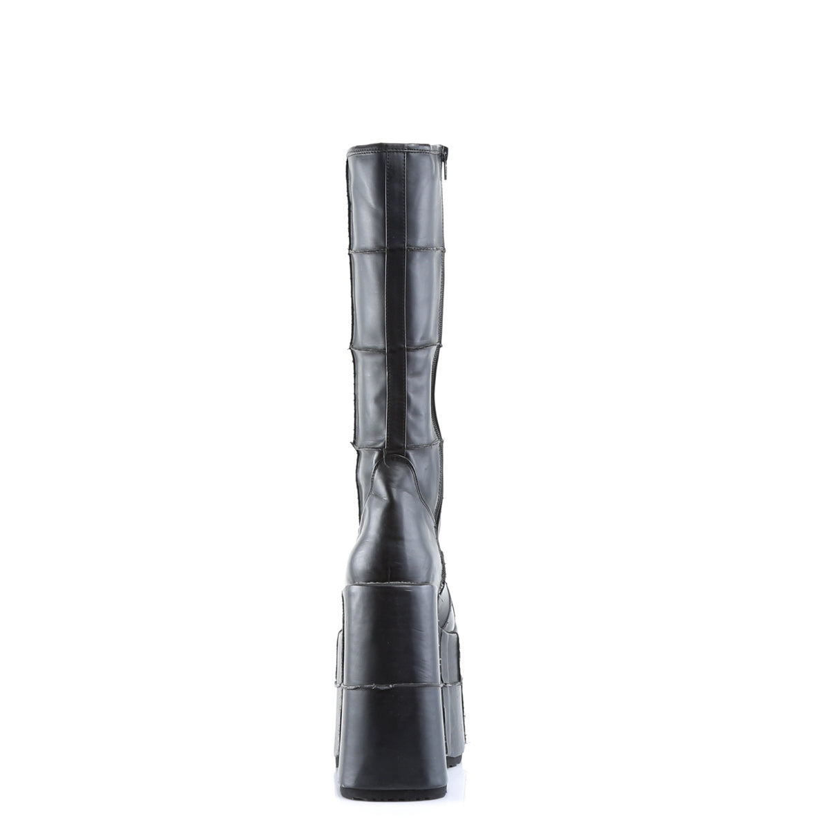 DemoniaCult Mens Boots STACK-301 Blk Vegan Leather