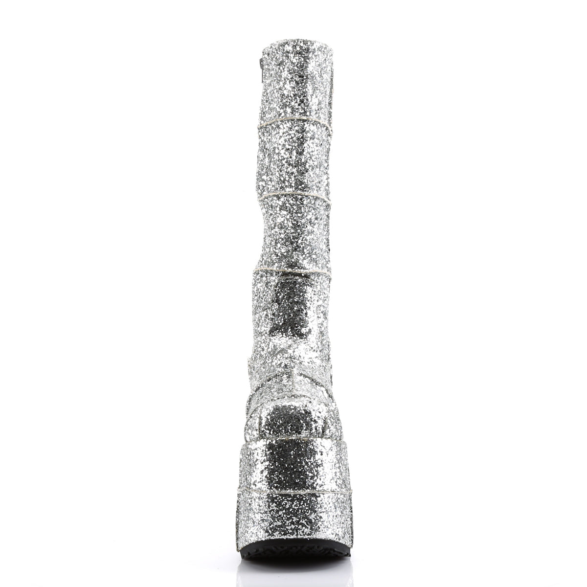 DemoniaCult Stivali da uomo STACK-301G SLV GLTR