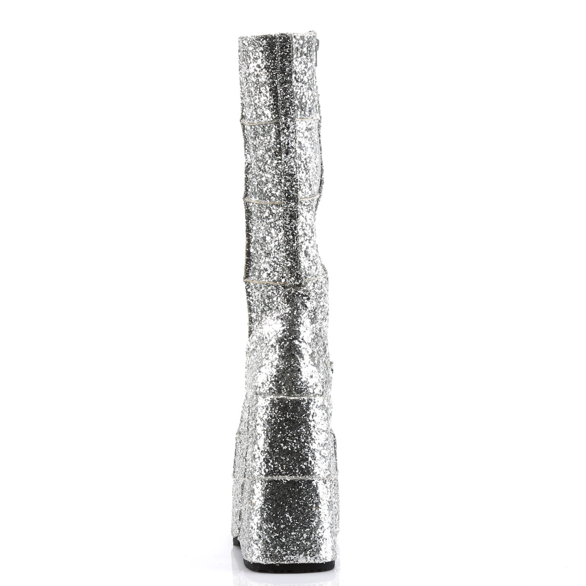 DemoniaCult Stivali da uomo STACK-301G SLV GLTR