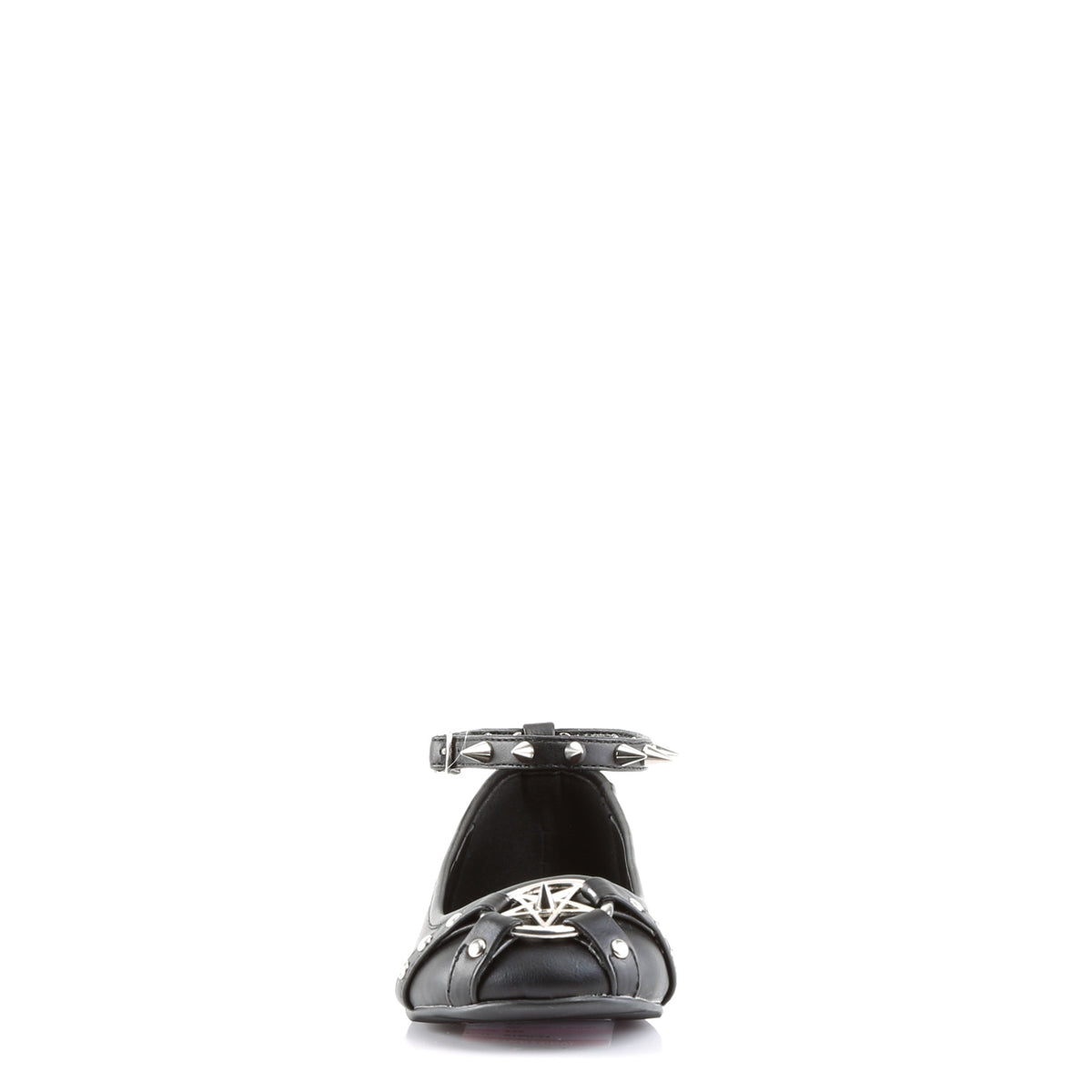 DemoniaCult Womens Low Shoe STAR-23 Blk Vegan Leather