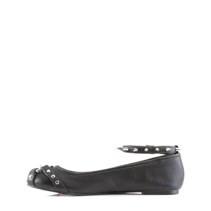 DemoniaCult Womens Low Shoe STAR-23 Blk Vegan Leather