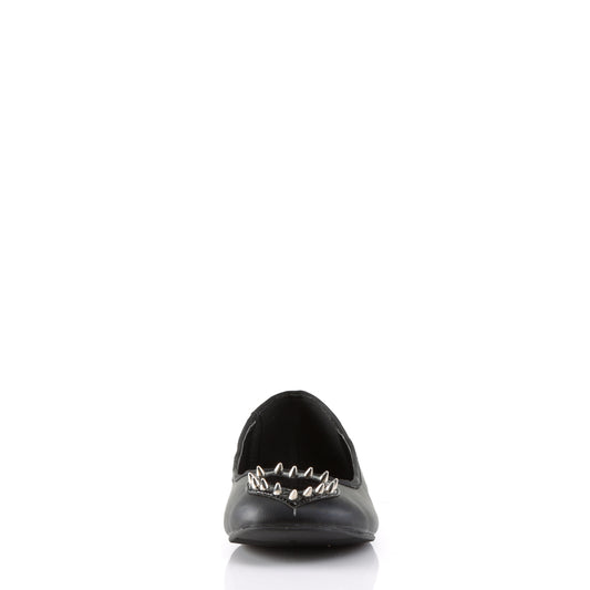 DemoniaCult Scarpa bassa femminile STAR-24 pelliccia di pono vegan in pelle vegana